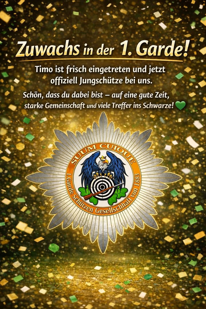 1.Garde Schützen Gesellschaft von 1883 fühlt sich fantastisch.