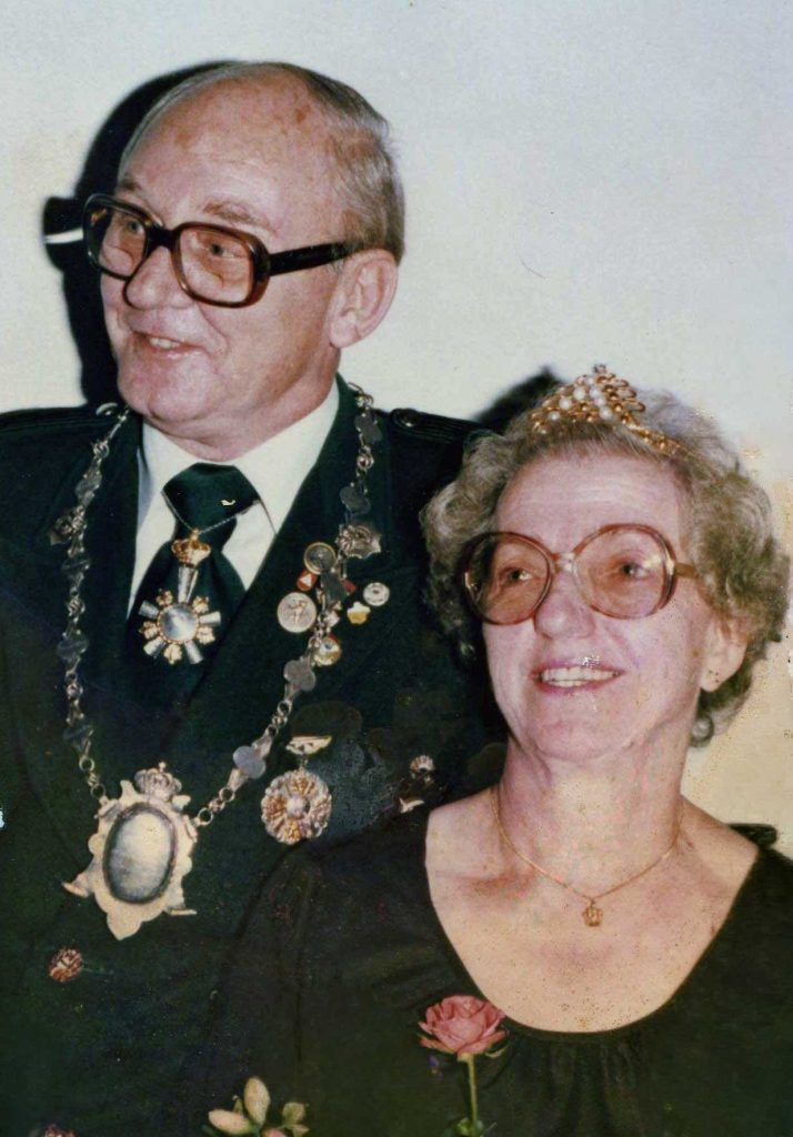 Regimentskönigspaar 1977/78 Willi und Wilma Bunk