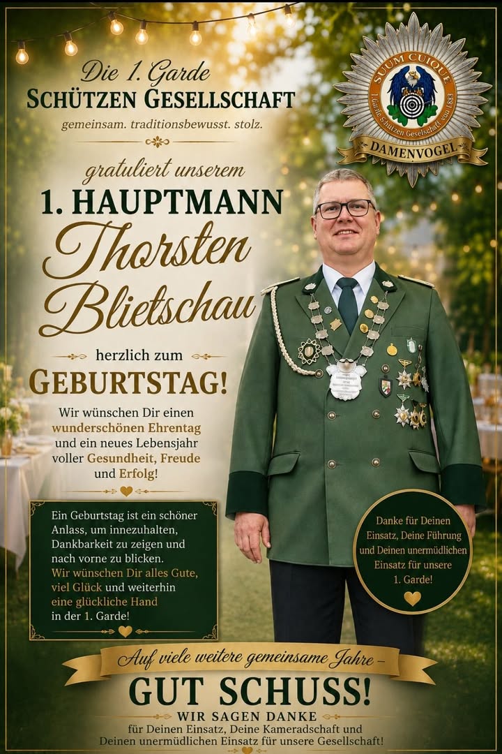 1.Garde Schützen Gesellschaft von 1883 fühlt sich fantastisch.